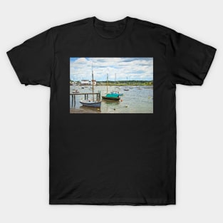 Moored Boats At Woodbridge T-Shirt